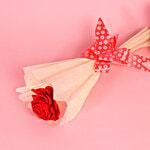 Eternal Blooms Scarlet Bloom Roses Bouquet - Natural Dried Flowers Bouquet, Valentine's & Rose Day Gifts 1 pc