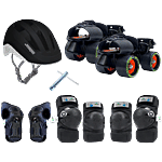 Jaspo Insane Pro Senior Skates Combo With Helmet & Protective Gear 11 pcs