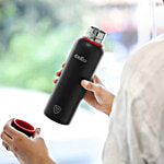 Cello Duro Kent Thermosteel Water Bottle - Black 700 ml