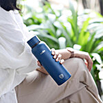 Cello Duro Kent Thermosteel Water Bottle/Flask - Dark Blue 750 ml