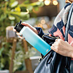 Cello Aqua Pro Max 1000 Stainless Steel Water Bottle - White & Blue 1 L