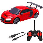 Wembley USB Rechargeable 1:24 Remote Control Car - Audi, Red Pack of 1