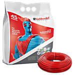 Goldmedal 1.0 Sq mm 1100V PVC Flame Retardant Electric Wire - 45 m, Red 1 pc