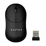 Bestor Glide 7 Wireless Mouse With USB Nano Receiver - 2.4GHz, 1000 DPI, Black 1 Unit