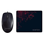 Bestor Wired Mouse With Gaming Mouse Pad 1 Unit