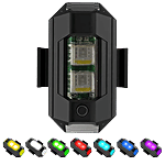HashWOW Aircraft Style LED Strobe Light - 7-Colour Waterproof Safety Blinker 1 pc