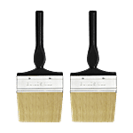 Buildskill Paint Brushes - 4 Inch (10.16 cm) Soft Bristle For Walls Windows & Doors 2 pcs