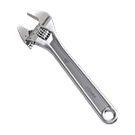 Buildskill 25 cm Adjustable Wrench 250 mm Chrome Vanadium Steel With Laser Scale 1 pc