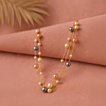 Jewelz Pastel Pearl Layered Necklace - Multicoloured 1 pc