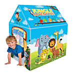 Webby Jungle Adventure Theme Play Tent House - Multicolour, 2+ Year Old Pack of 1 (26 pcs)