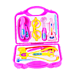 Webby Doctor Play Set With Foldable Suitcase - For 3+ Year Old, Pink Pack of 1