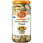 Tify Green Olives Pitted 350 g