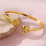 Voylla Valentine’s Day Eternal Love Dual-Knot Bracelet - Gold 1 pc
