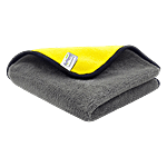 Softspun Microfibre Cleaning Cloth  - 900 GSM, Yellow/Grey, 40 x 40 cm 1 pc