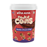 Nova Nova  Vanilla Choco Chip Cookie Coins 90 g