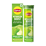 Lipton Metabolism Boost Effervescent Green Tea Tablets - Green Apple Flavour 16 pcs