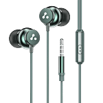 Ambrane Stringz 38 Wired Headphones With Mic, Green 1 Unit