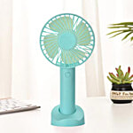HashWOW Handheld Mini Fan With Stand - 3 Speed Modes, Battery Operated, Rechargeable 1 Unit
