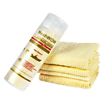 HashWOW Chamois Cloth For Cleaning Car & Bikes - Multicolour, Small 3 pcs