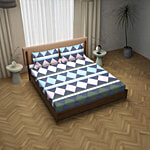 Dream Living Pastel Kites Double Bedsheet With 2 Pillow Covers - 120 GSM 1 Set