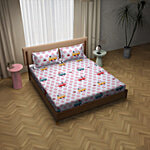 Dream Living Cherry Double Bedsheet With 2 Pillow Covers - 140 GSM 1 Set