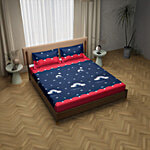 Dream Living Clouds Double Bedsheet With 2 Pillow Covers - 140 GSM 1 Set