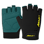 Boldfit Gym Gloves - M, Black & Yellow 1 Pair