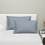 Dream Living Solid Soft Pillow Cover Set - Light Grey, 43 x 68 cm 2 pcs