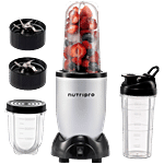 Nutripro Nutri Blender Juicer Mixer Grinder 500 W With 3 Jars & 2 Blades - Silver 1 Unit