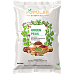 Popular Essentials Green Peas - Unpolished 500 g Pouch