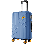 Safari Stratos 8 Wheels Polycarbonate Trolley Bag - Medium, 65 cm, Steel Blue 75 L