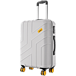 Safari Stratos 8 Wheels Polycarbonate Trolley Bag - Medium, 65 cm, Cloudy Grey 75 L