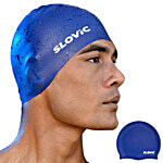 Slovic Swimming Cap - For Adults, Blue 1 pc