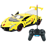 KV Toys 5 Function 1:18 Remote Control Car - Yellow 1 pc