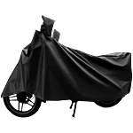 Autofy Universal UV Protection & Dustproof Bike/Scooty Body Cover - Black 1 pc