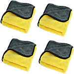 Autofy Multipurpose Microfiber Cleaning Towel/Cloth - 800 Gsm, 40cm x 40cm, Multicolour 4 pcs