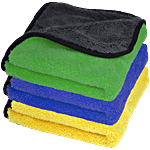 Autoguys Multipurpose Microfiber Cleaning Towel - 900 GSM, 40cm x 40cm  - Multicolour 3 pcs