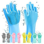 HashWOW Magic Dish Washing Gloves - Silicone 1 pair (Free Size)