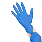 HashWOW Disposable Powder Free Nitrile Examination Hand Gloves - True Blue, All Purpose 50 pcs (Free Size)