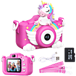 Wembley Kid's Unicorn Digital Camera 4GB SD Card - Pink 1 Unit