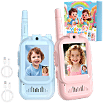 HashWOW Kids Video Walkie Talkies With Camera & 5 cm Screen Rechargeable - Multicolour 2 pcs