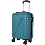Safari Helium 8 Wheels Polypropylene Cabin Trolley Bag - Small, 55 cm, Teal Green 40 L