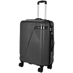 Safari Helium 8 Wheels Polypropylene Trolley Bag - Medium, 65 cm, Black 75 L