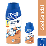 Nycil Germ Expert Prickly Heat Powder - Cool Sandal 150 g (Get Cool Sandal 50g FREE)