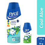 Nycil Germ Expert Prickly Heat Powder - Cool Aloe 150 g (Get Germ Expert Prickly Heat Powder - Cool Herbal, 50 g Free)