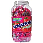 Mentos Strawberry Chewy Dragees 180 pcs Jar