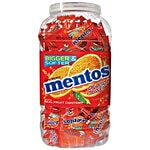 Mentos Orange Chewy Dragees 180 pcs Jar