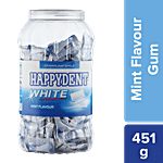Happydent  White Chewing Gum - Mint Flavour, Freshens Breath, Sparkling Smile 451 g (205 units  x 2.2 g)