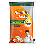 Emami Healthy & Tasty Rice Bran Oil 1 L (Pack of 12)