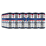 Budweiser 0.0 0.0 Non Alcoholic Beer 330 ml Can (Pack of 24)
